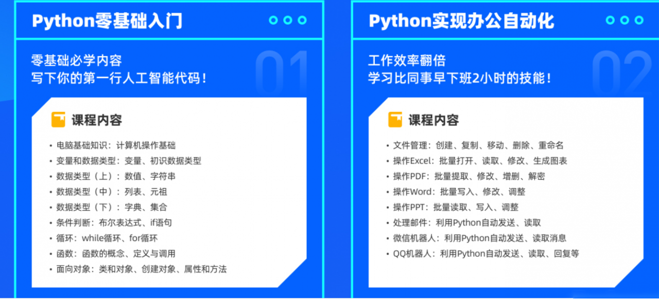 微专业-Python实用技能-职场人必学的Python技能课【价值2800元】
